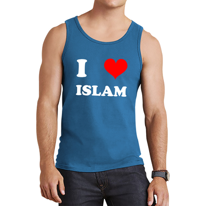 I Love Islam Spiritual Islamic Religious Muslim Religion Tank Top