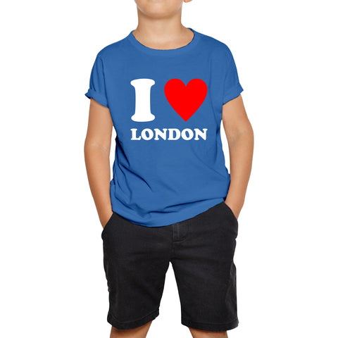 I Love London Capital of England Country Love Souvenir Great Britain Kids Tee