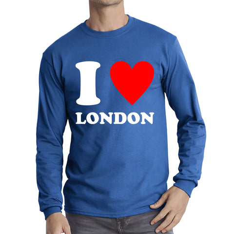 I Love London Capital of England Country Love Souvenir Great Britain Long Sleeve T Shirt