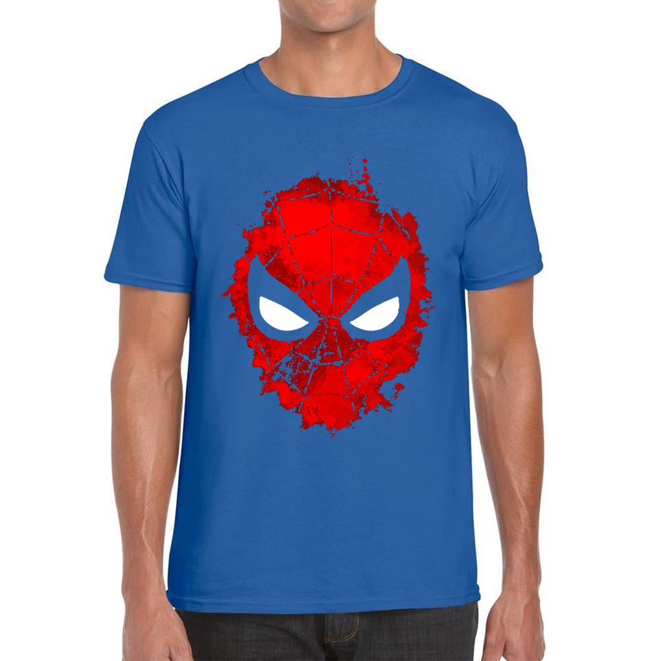 Marvel Comics Spiderman Face Adult T Shirt