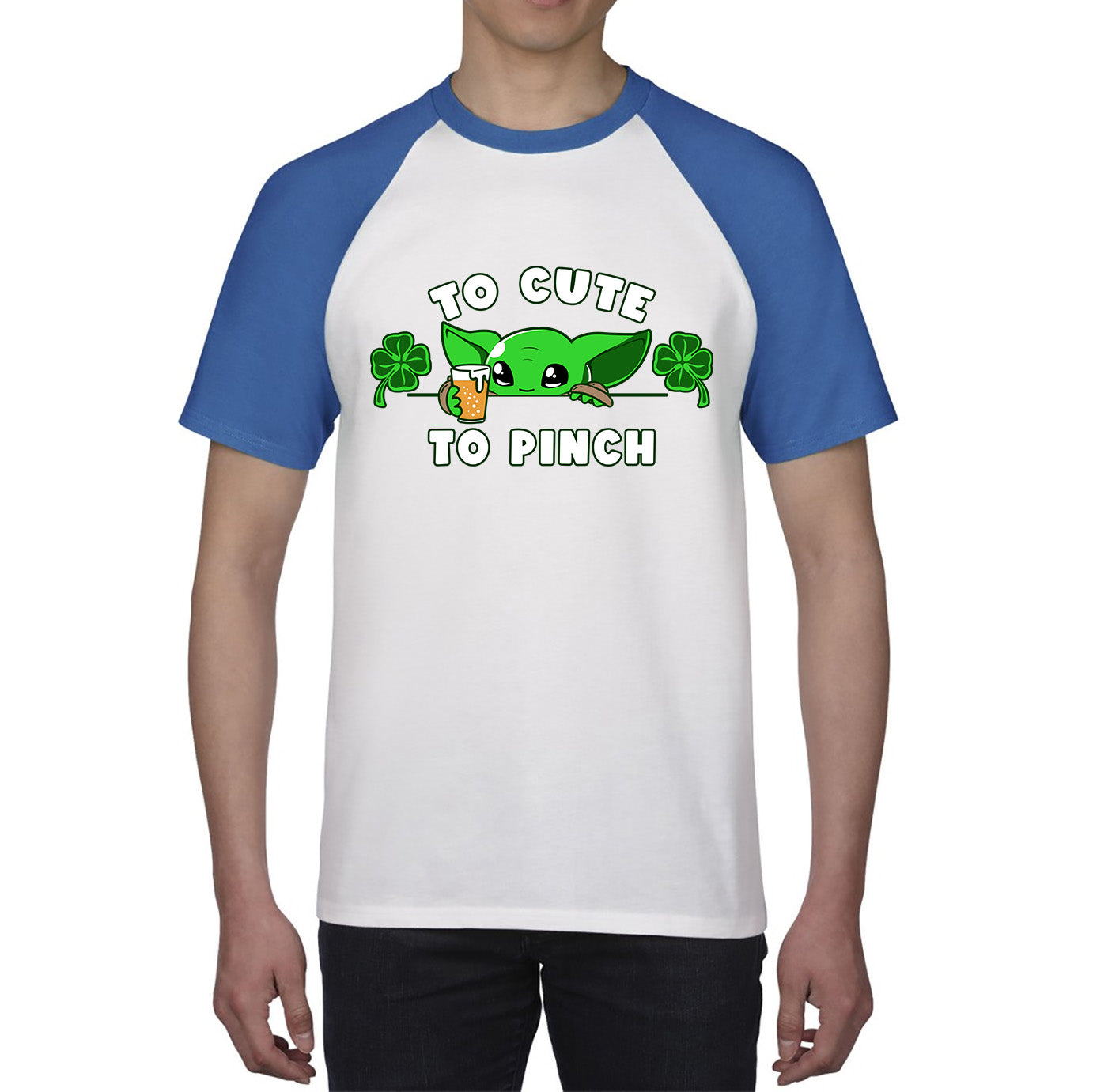 To Cute To Pinch Shamrock St Patrick's Day Green Irish Festival St Paddys Day Baseball T Shirt