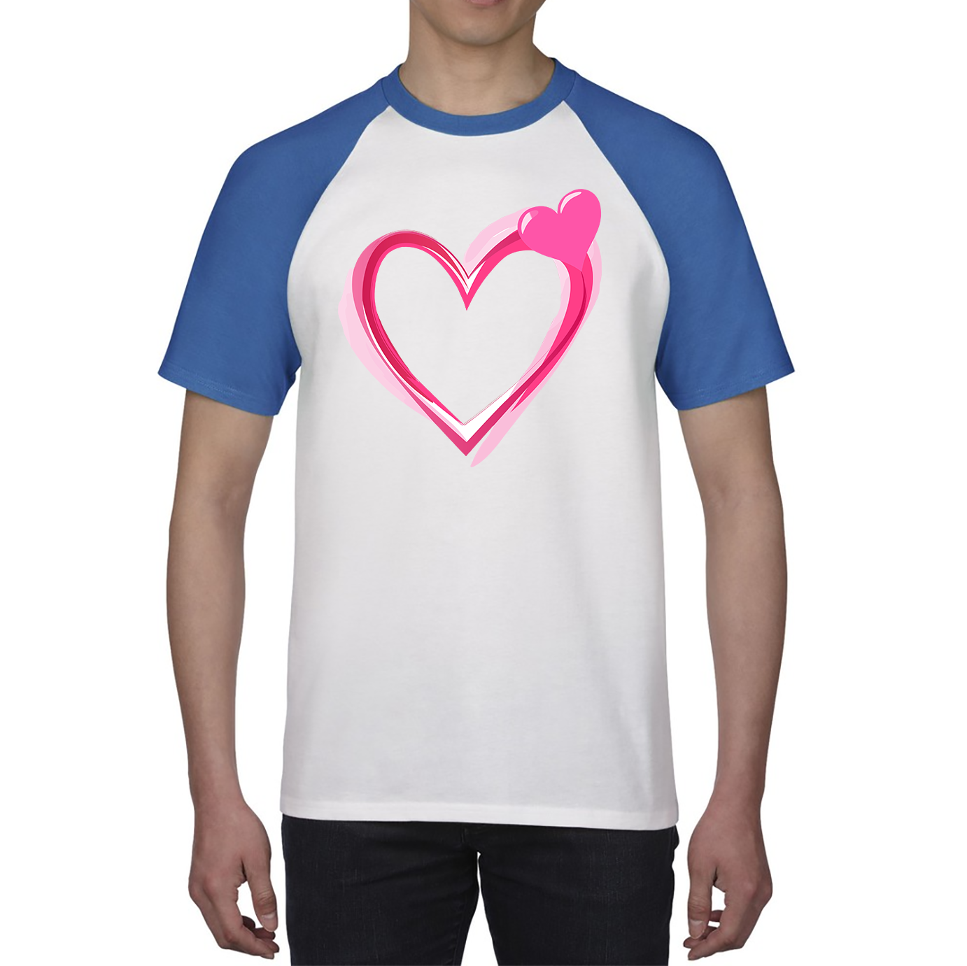 Love Valentines Day Baseball T Shirt, Valentines Heart Raglan T Shirt, Cute Valentine‘s Day Baseball T Shirt