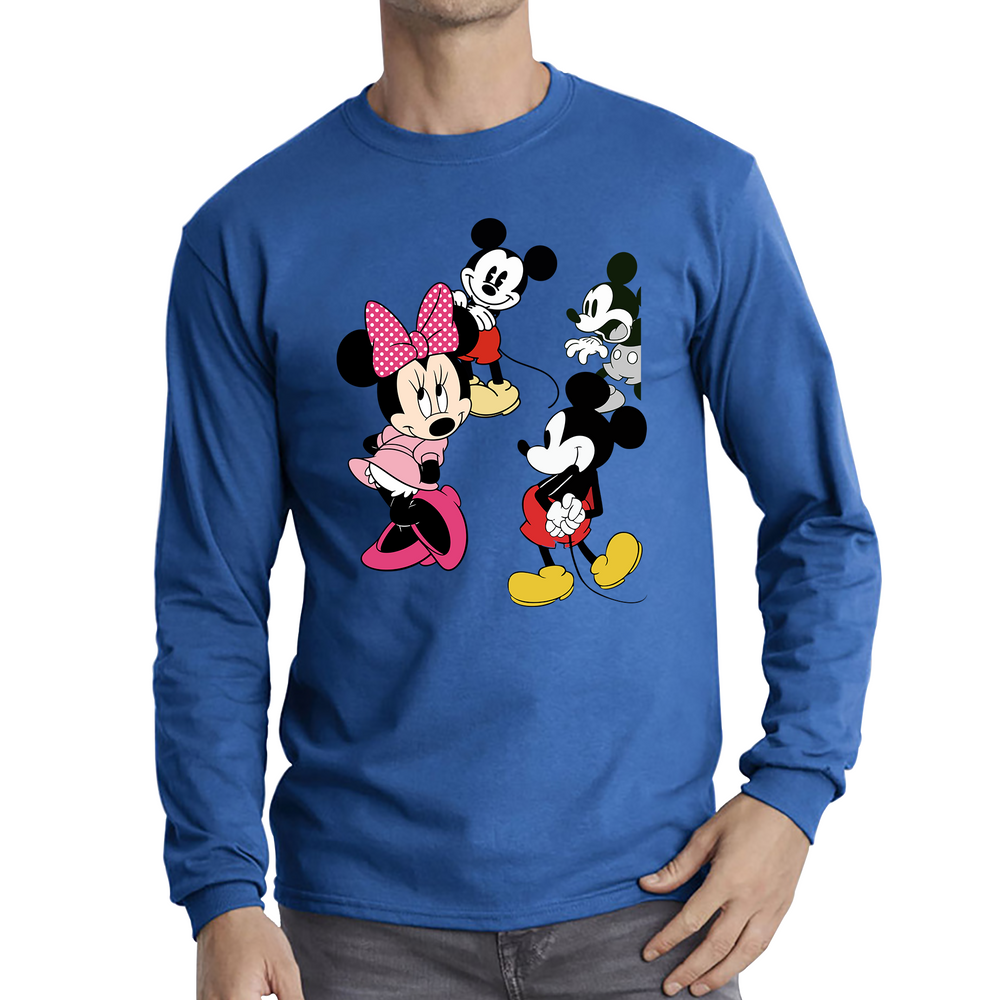 Disney Mickey & Minnie Mouse Disneyland Cartoon Characters Disney World Walt Disney Long Sleeve T Shirt