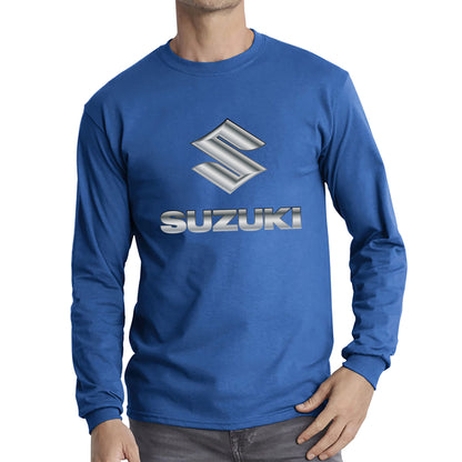 Suzuki Motorcycle Logo Dynamic Riding Suzuki Motorsports Suzuki Motorcycle Motocross Bike Racing Long Sleeve T Shirt