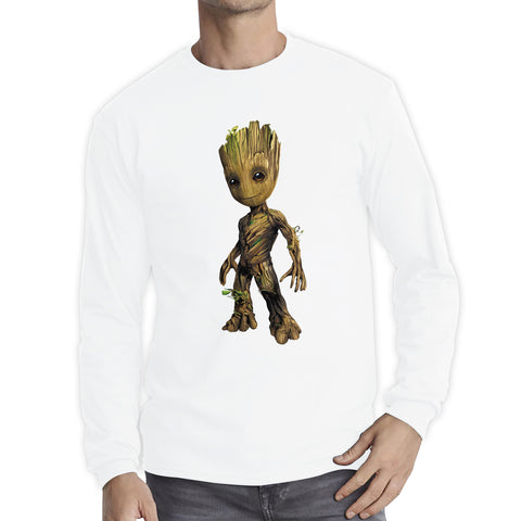Baby Groot Comic book character Guardians of the Galaxy I am Groot Action Adventure Comedy Sci-Fi Movie Long Sleeve T Shirt