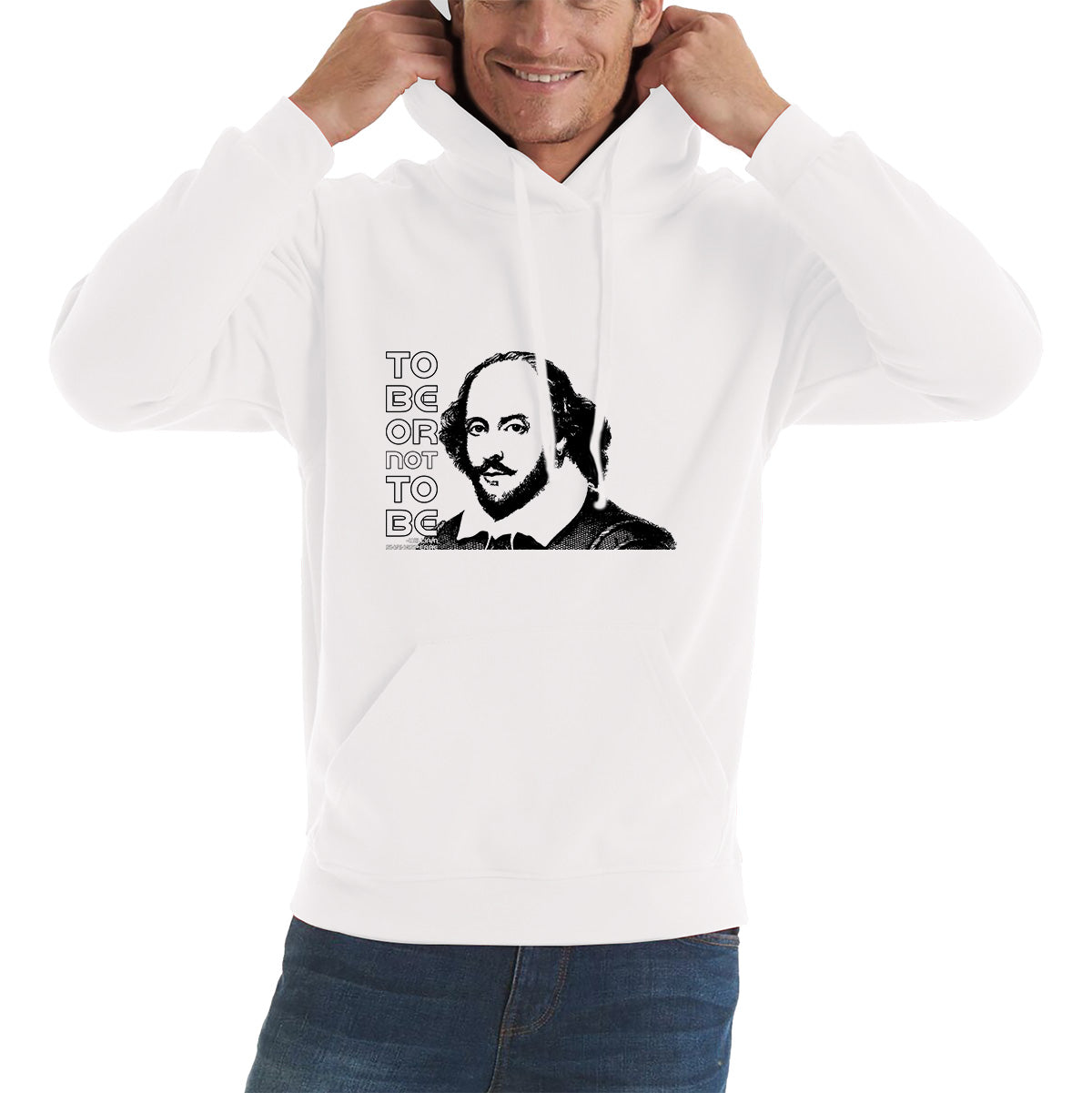 To Be Or Not To Be Book By William Shakespeare Quote National Shakespeare Day Unisex Hoodie