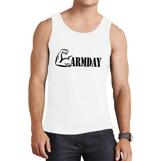 Arm Day Gym Weightlifting Fitness Gym Workout training bodybuilding Work Hard Tank Top