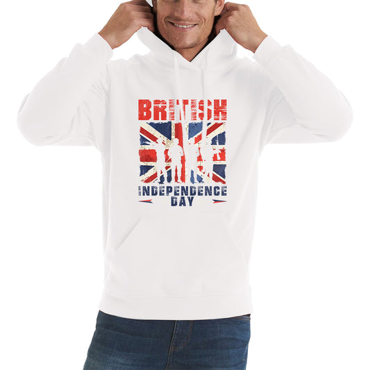 British Independence Day UK Flag 1st Of May Independence Day British Country Love Patriotism Great Britain Unisex Hoodie