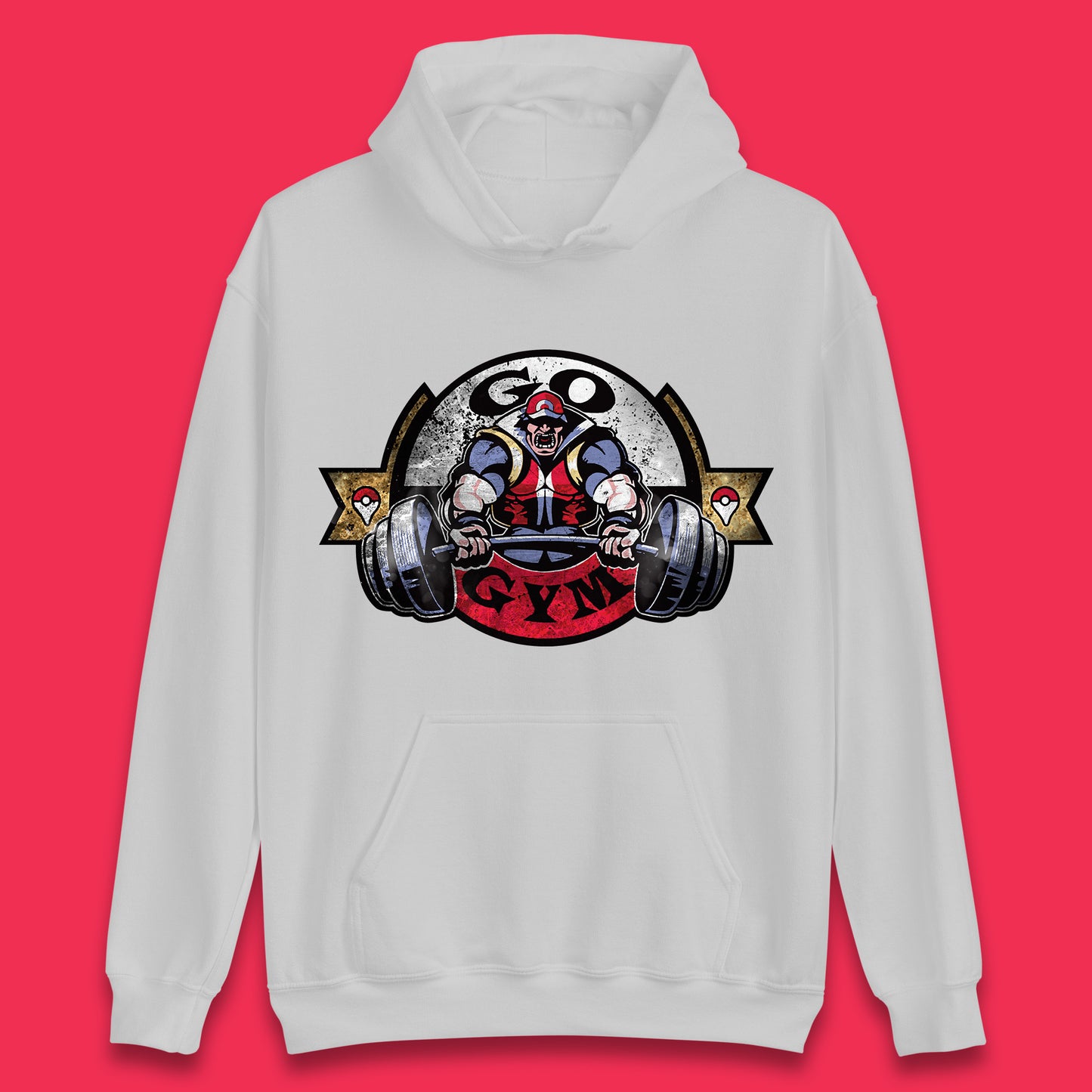 Pokémon Go Gym Funny Pokémon Gym Trainer Gamer Nerd Parody Gym Training Bodybuilding Workout Unisex Hoodie