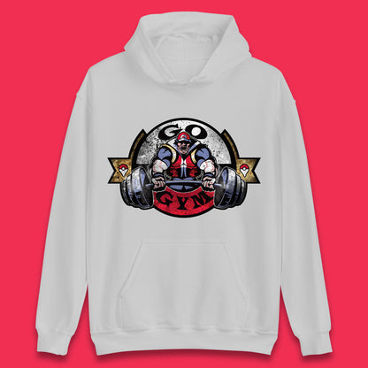 Pokémon Go Gym Funny Pokémon Gym Trainer Gamer Nerd Parody Gym Training Bodybuilding Workout Unisex Hoodie