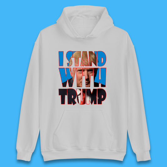 I Stand With Trump Free President Trump Make America Great Again American politician Unisex Hoodie