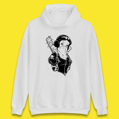 Not So Snow White Twisted Rock Parody Disney Princess Gangster Skull Tattoo Punk Princess Tattooed Emo Alice In A Jack Unisex Hoodie