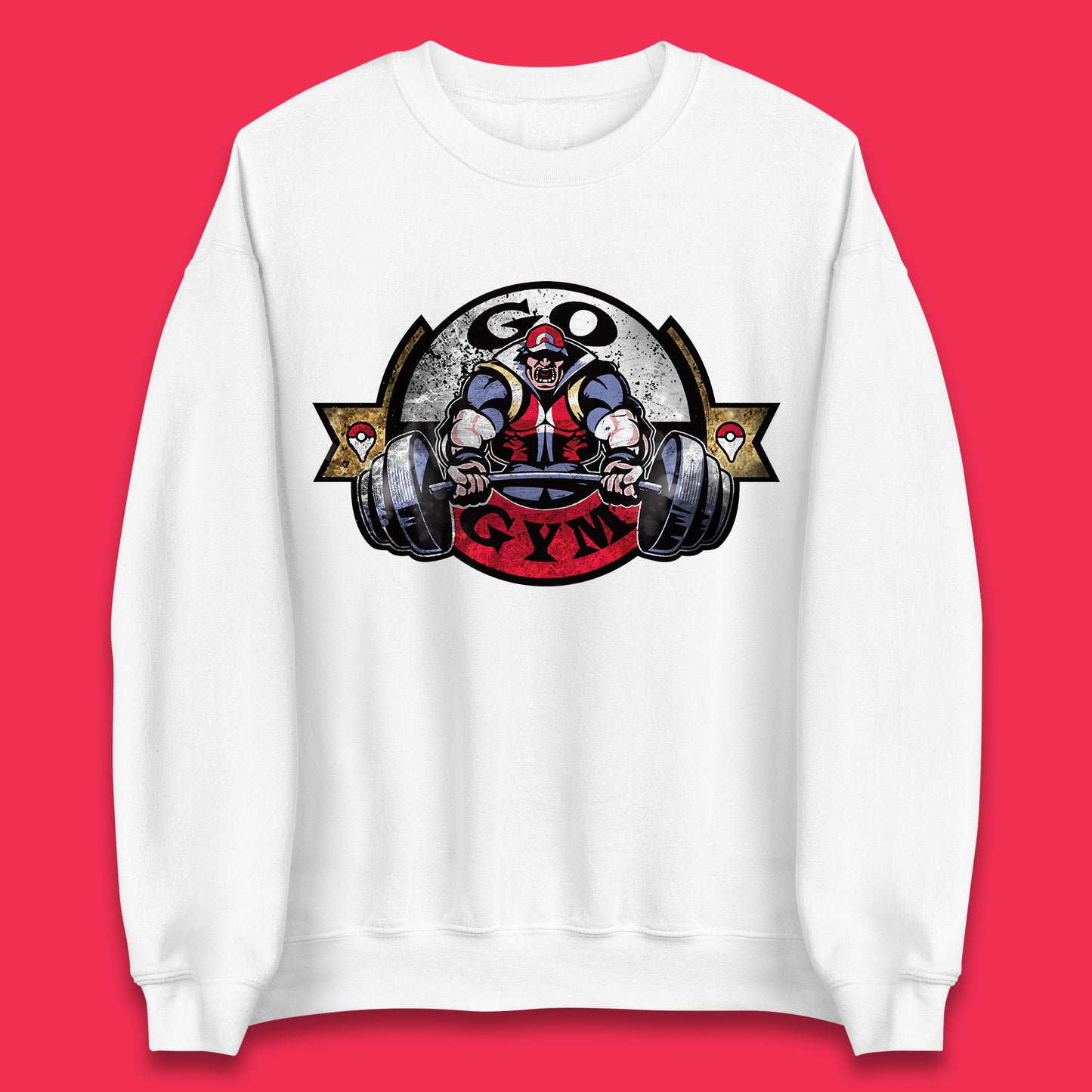 Pokémon Go Gym Funny Pokémon Gym Trainer Gamer Nerd Parody Gym Training Bodybuilding Workout Unisex Sweatshirt