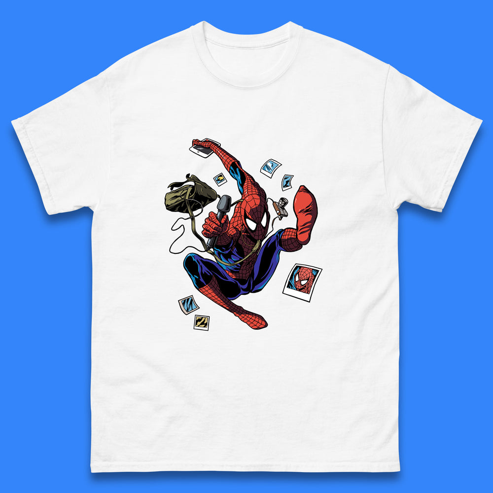 Spider-Man The Animated Series American Superhero Marvel Comics Action Adventure Science Fiction Mens Tee Top