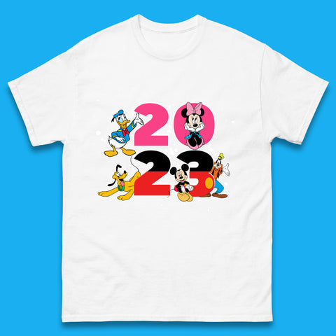 Disney Trip 2023 Disney Club Mickey Mouse Minnie Mouse Donald Duck Pluto Goofy Cartoon Characters Disney Vacation Mens Tee Top