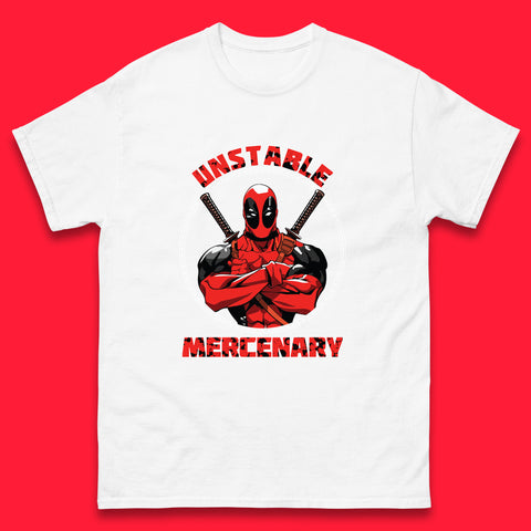 The Unstable Mercenary Funny Deadpool Marvel Deadpool Marvel Comics Superhero Fictional Character Mens Tee Top