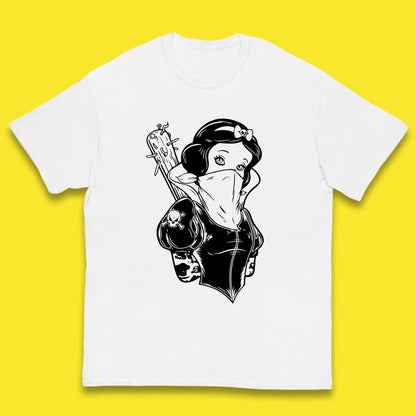 Not So Snow White Twisted Rock Parody Disney Princess Gangster Skull Tattoo Punk Princess Tattooed Emo Alice In A Jack Kids T Shirt