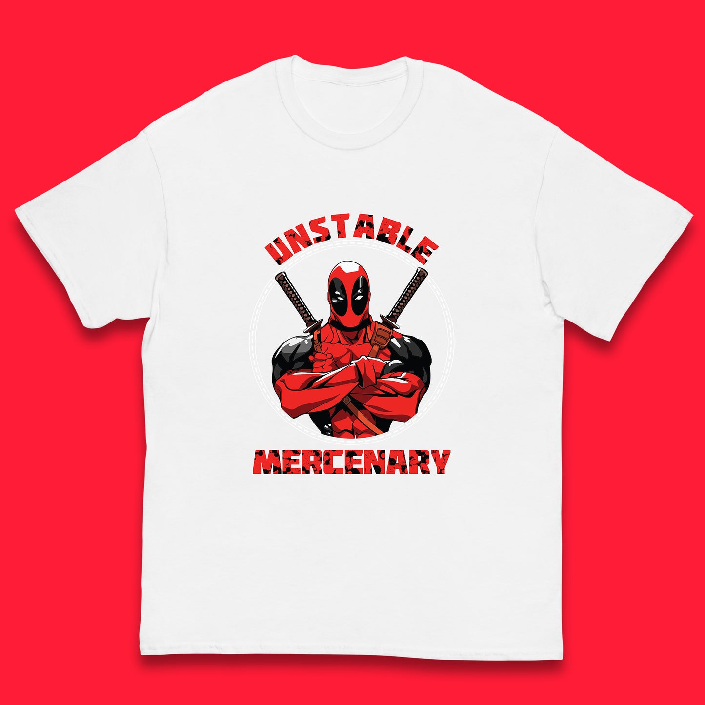 The Unstable Mercenary Funny Deadpool Marvel Deadpool Marvel Comics Superhero Fictional Character Kids T Shirt