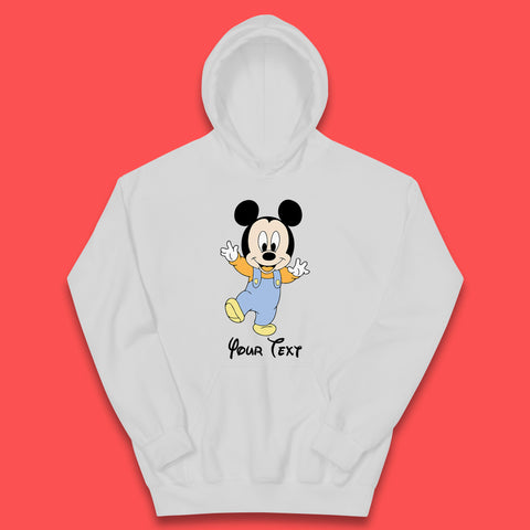 Personalised Disney Baby Mickey Balance Your Custom Text Baby Mickey Mouse Cartoon Character Kids Hoodie