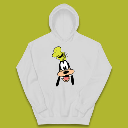 Disney Goofy Head Face Smiling Animated Cartoon Character Disney G.G. "Goofy" Goof Disney Vacation Disney World Trip Kids Hoodie