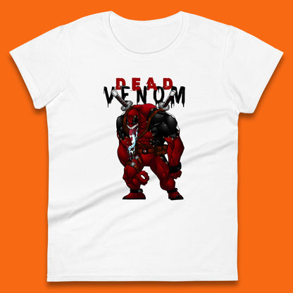 Marvel Contest Of Champions Venompool Marvel Comics Superhero Deadpool Marvel Universe Character Dead Venom Womens Tee Top