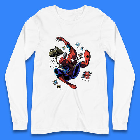 Spider-Man The Animated Series American Superhero Marvel Comics Action Adventure Science Fiction Long Sleeve T Shirt
