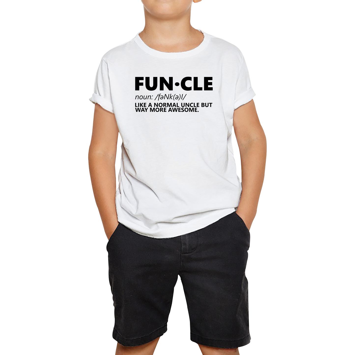 FUNCLE Definition Like A Normal Uncle But Way More Awesome Funny Kids Tee