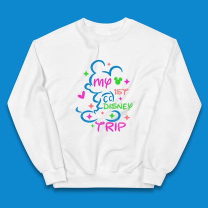 My 1st Disney Trip Disney Mickey Mouse Minnie Mouse Disneyland Trip Vacations Disney World Kids Jumper