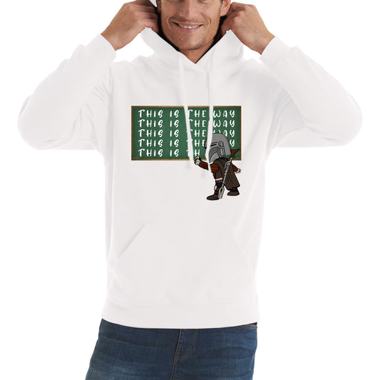 This Is The Way Dadalorian Fight War Warrior With Helmet Funny Gift Unisex Hoodie