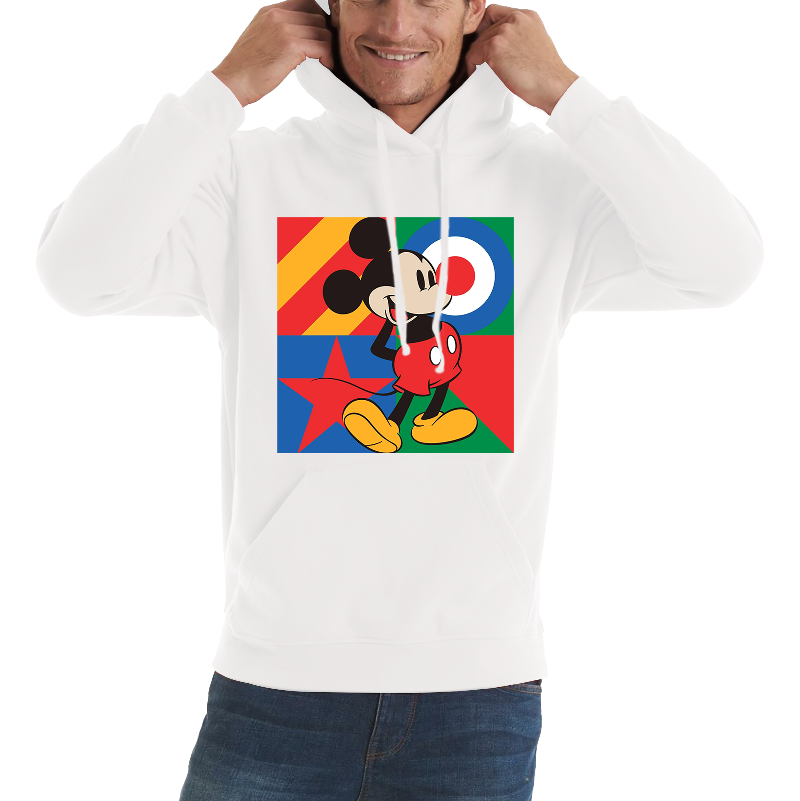 Mickey Mouse Disney Red Nose Day Adult Hoodie. 50% Goes To Charity