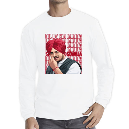 Dil Da Nai Madda Sidhu Moose Wala Legend Punjabi Indian Singer Tribute To Legend Long Sleeve T Shirt