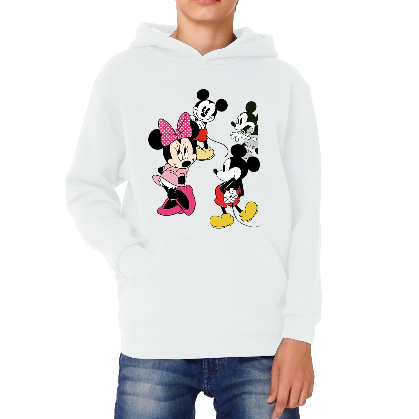 Disney Mickey & Minnie Mouse Disneyland Cartoon Characters Disney World Walt Disney Kids Hoodie