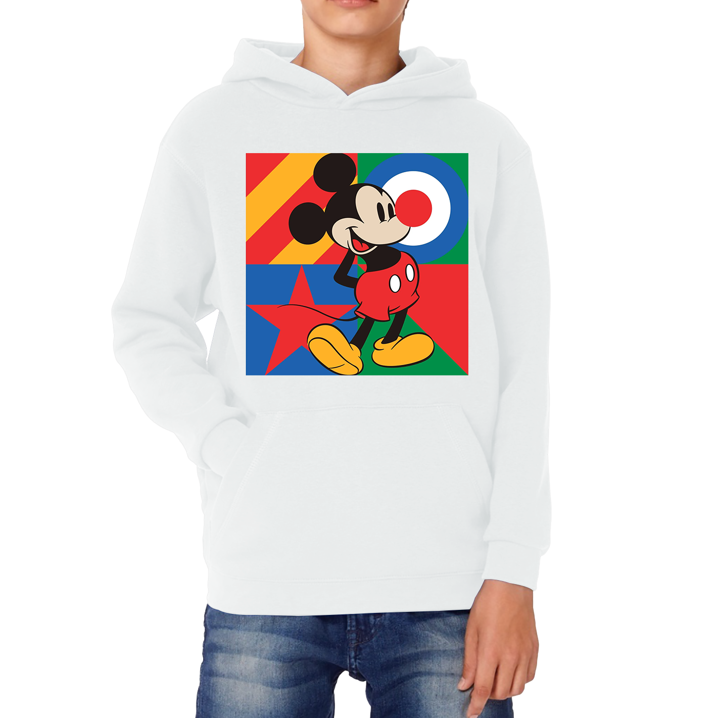Mickey Mouse Disney Red Nose Day Kids Hoodie. 50% Goes To Charity