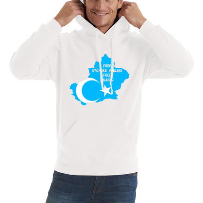 Free Uyghurs Muslims Free Xinjiang Freedom For Uyghurs Turkestan Hoodie