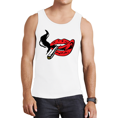 Sexy Lips Smoking Tank Top