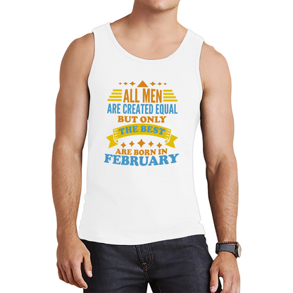 Born In Februray Birthday Tank Top