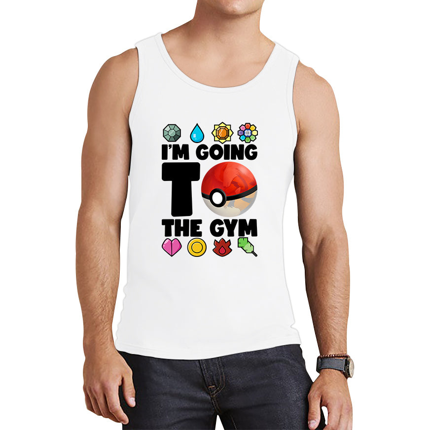 I'm Going To The Gym Pokémon Go Funny Pokémon Gym Trainer Gamer Nerd Parody Tank Top