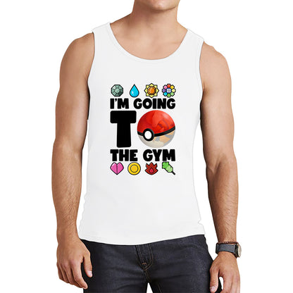 I'm Going To The Gym Pokémon Go Funny Pokémon Gym Trainer Gamer Nerd Parody Tank Top