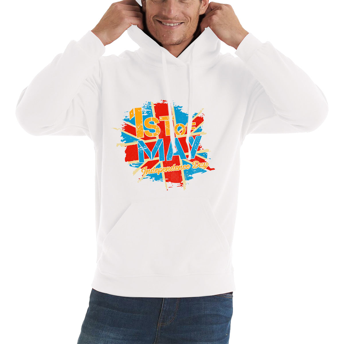 1st Of May Independence Day British Flag UK Independence Day Country Love Patriotism Great Britain Union Jack Unisex Hoodie