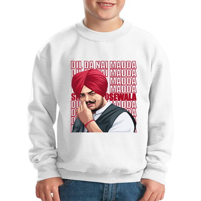 Dil Da Nai Madda Sidhu Moose Wala Legend Punjabi Indian Singer Tribute To Legend Kids Jumper