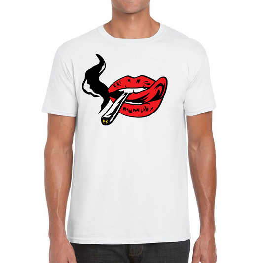 Sexy Lips Smoking T Shirt