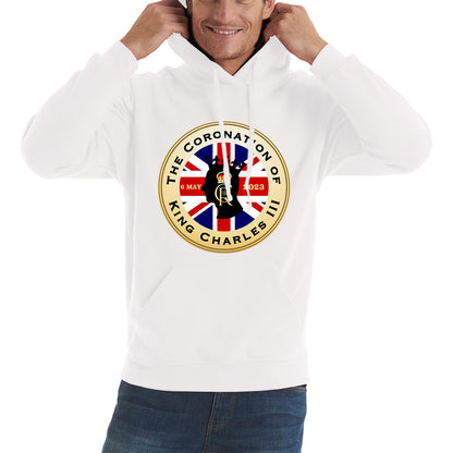 The Coronation Of King Charles III 6th May 2023 CR III Royal Crown United Kingdom Flag Unisex Hoodie