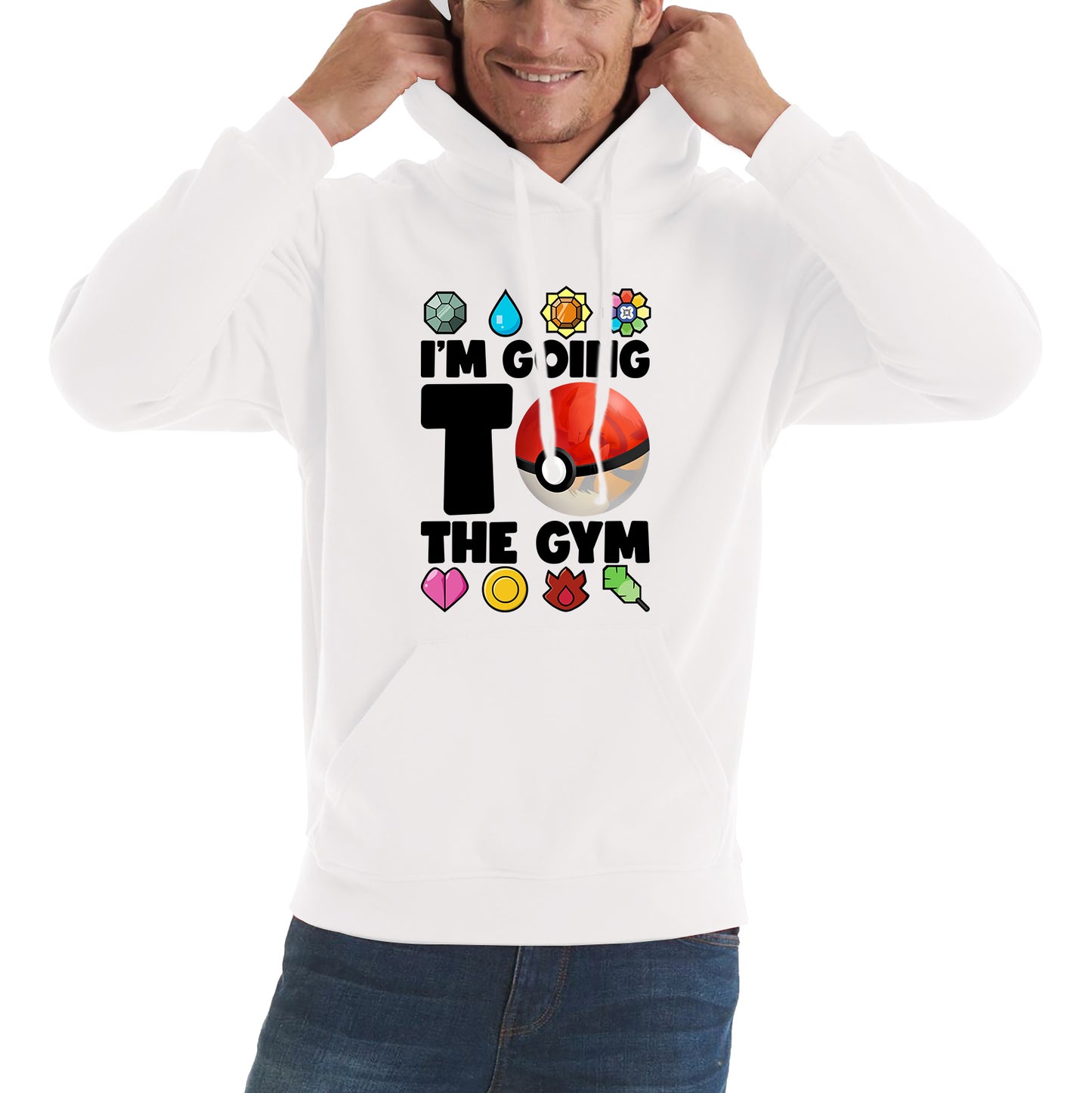 I'm Going To The Gym Pokémon Go Funny Pokémon Gym Trainer Gamer Nerd Parody Unisex Hoodie