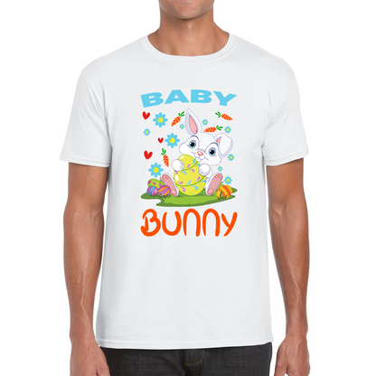 Baby Bunny Cute Little Bunny With Egg Happy Easter Day Mens Tee Top