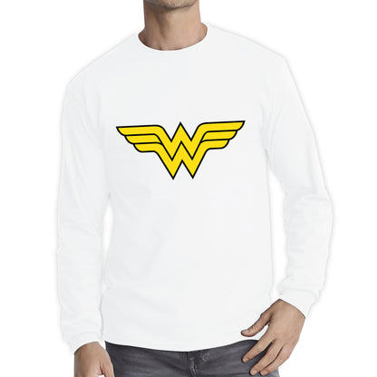 Wonder Woman Logo Superhero Wonder Girl Super Woman Comic Book Character Long Sleeve T Shirt