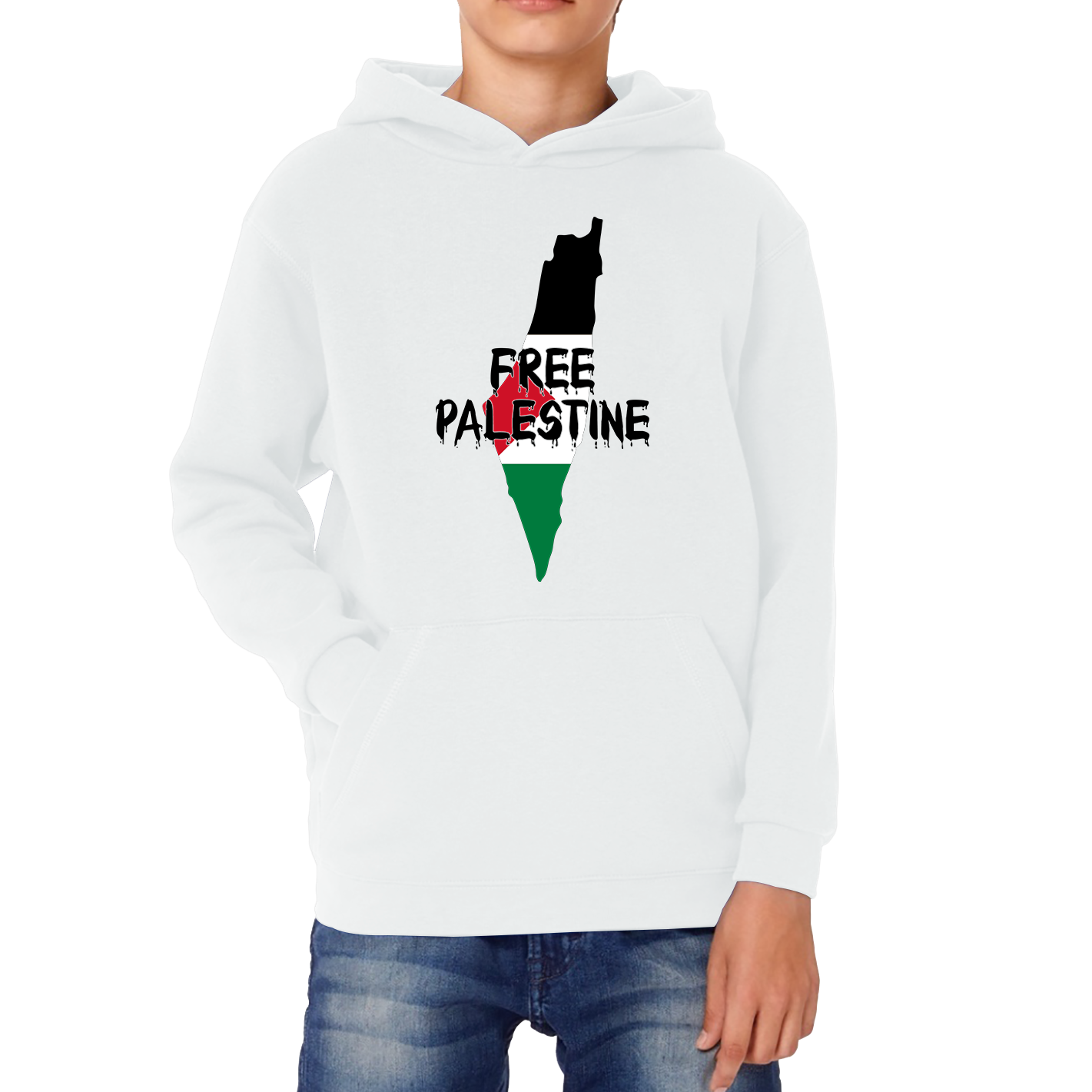 Free Palestine Stand With Palestine Muslim Lives Matter End Israeli Occupation Freedom Kids Hoodie
