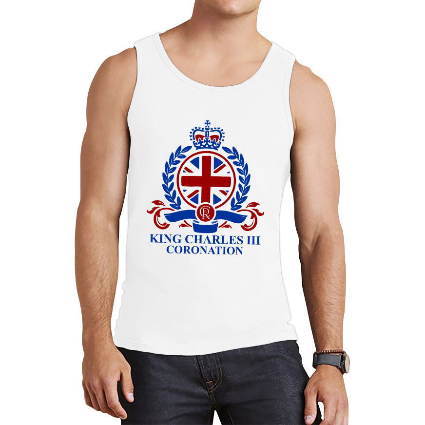 King Charles III Coronation 2023 CR III King Of England United Kingdom His Majesty Tank Top