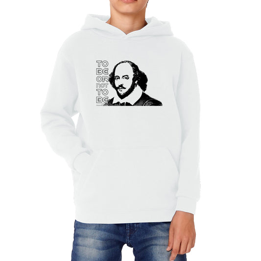 To Be Or Not To Be Book By William Shakespeare Quote National Shakespeare Day Kids Hoodie