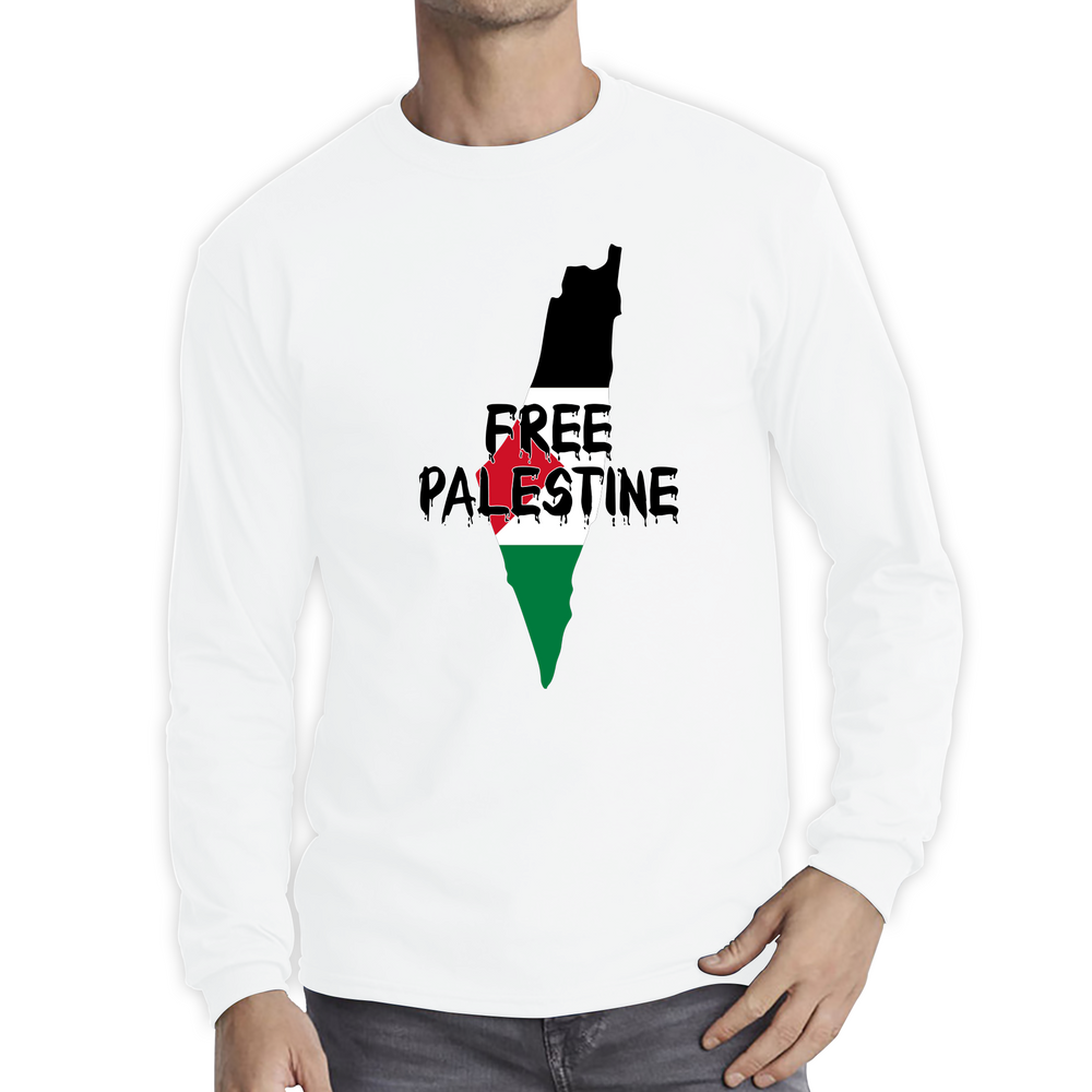 Free Palestine Stand With Palestine Muslim Lives Matter End Israeli Occupation Freedom Long Sleeve T Shirt