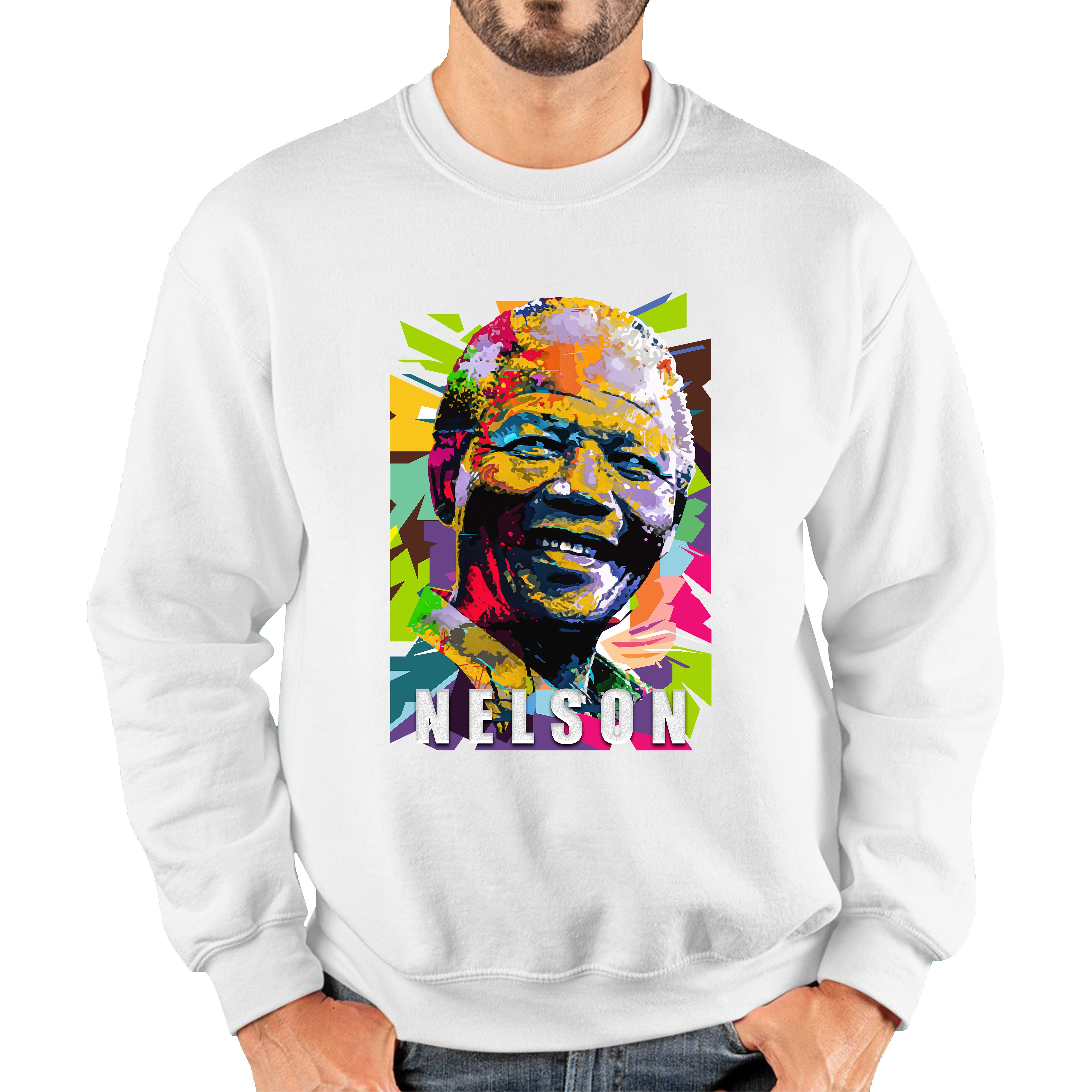Nelson Mandela African freedom justice Political Leader Former President of South Africa Unisex Sweatshirt